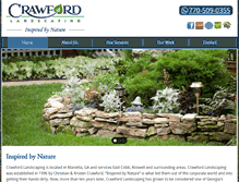 Tablet Screenshot of crawford-landscaping.com